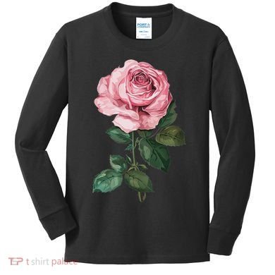 199 Flowers Rose Kids Long Sleeve Shirt