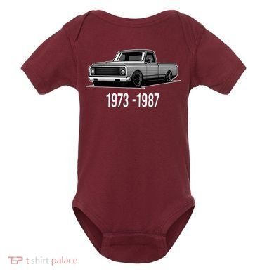 19731987 Funny Squarebody Vintage Baby Bodysuit
