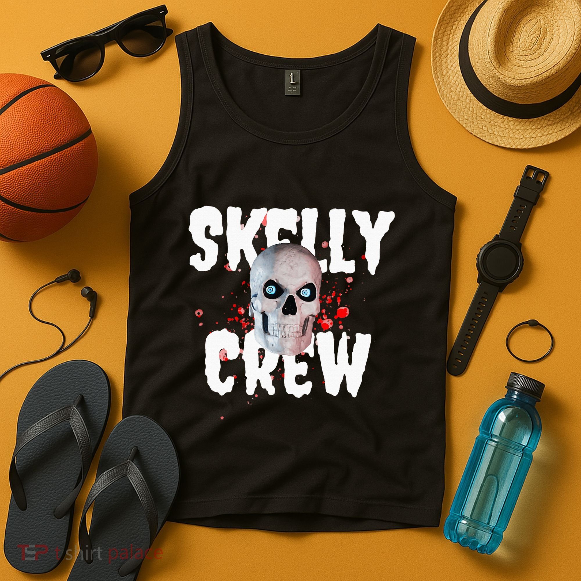 12 Foot Skeleton Club Skelly Crew Tank Top