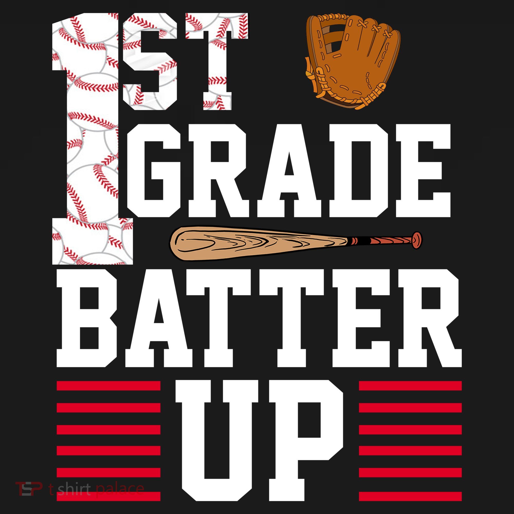 1st Grade Batter Up Bucket Hat