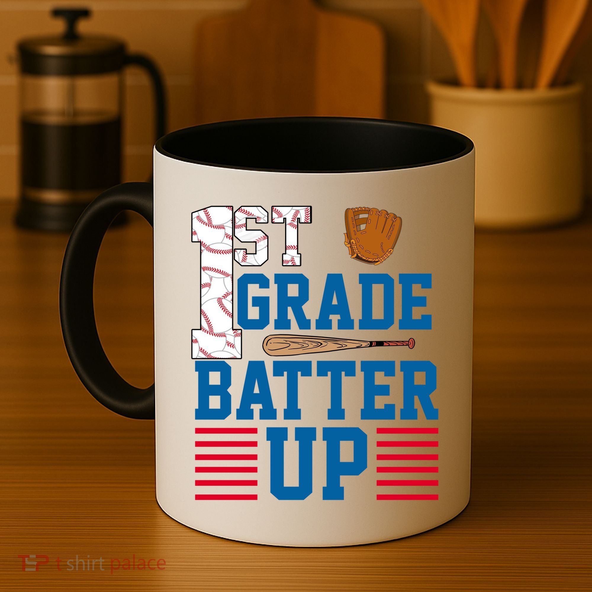 1st Grade Batter Up Coffee Mug