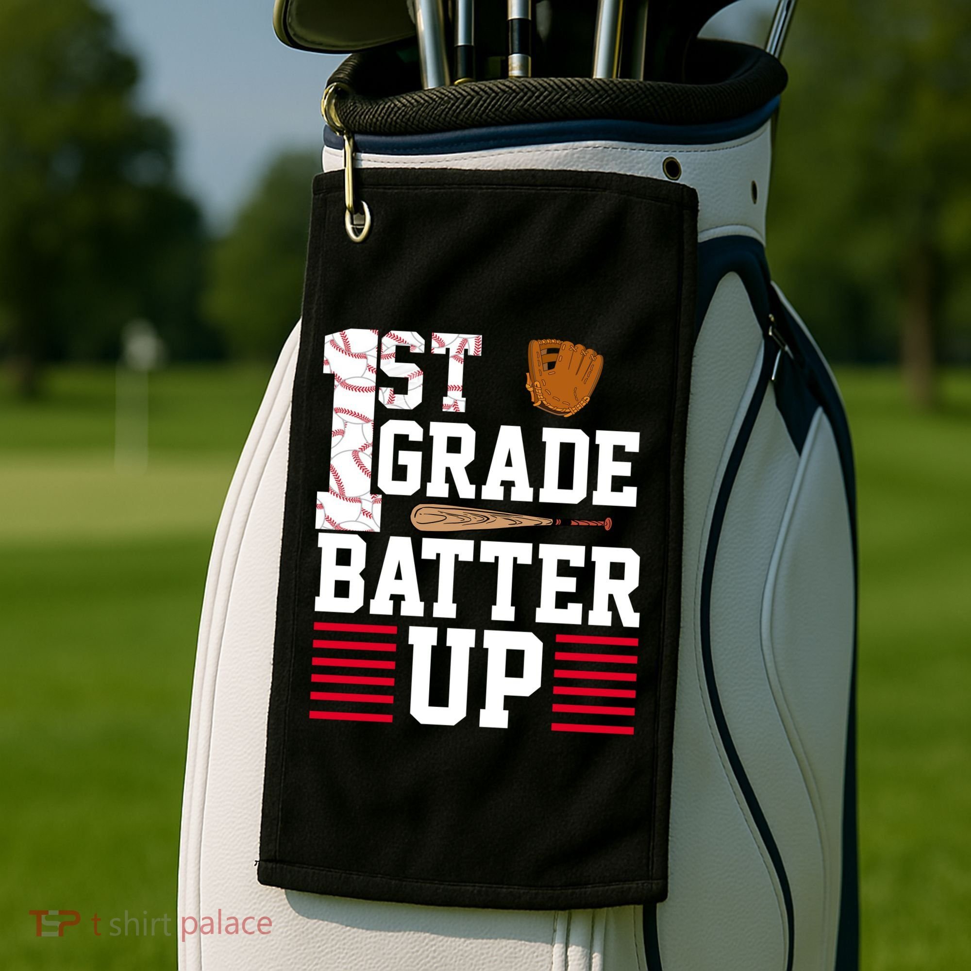 1st Grade Batter Up Golf Towel