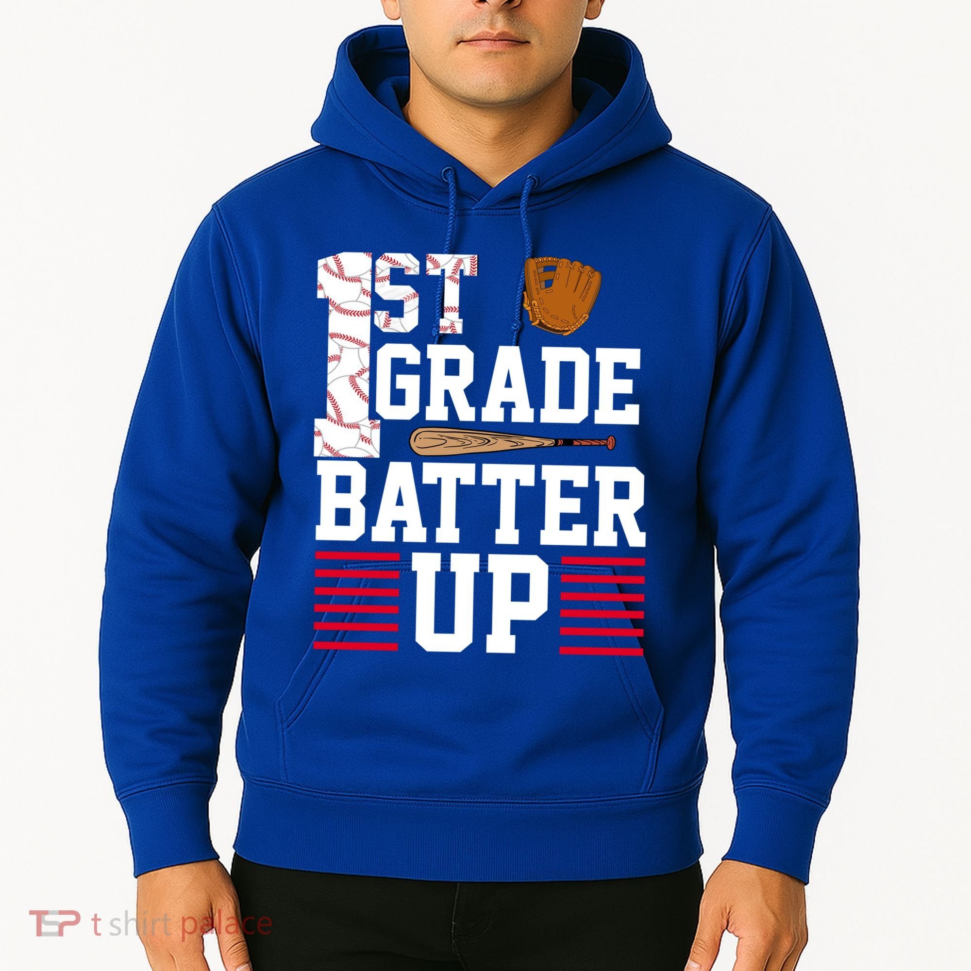 1st Grade Batter Up Hoodie