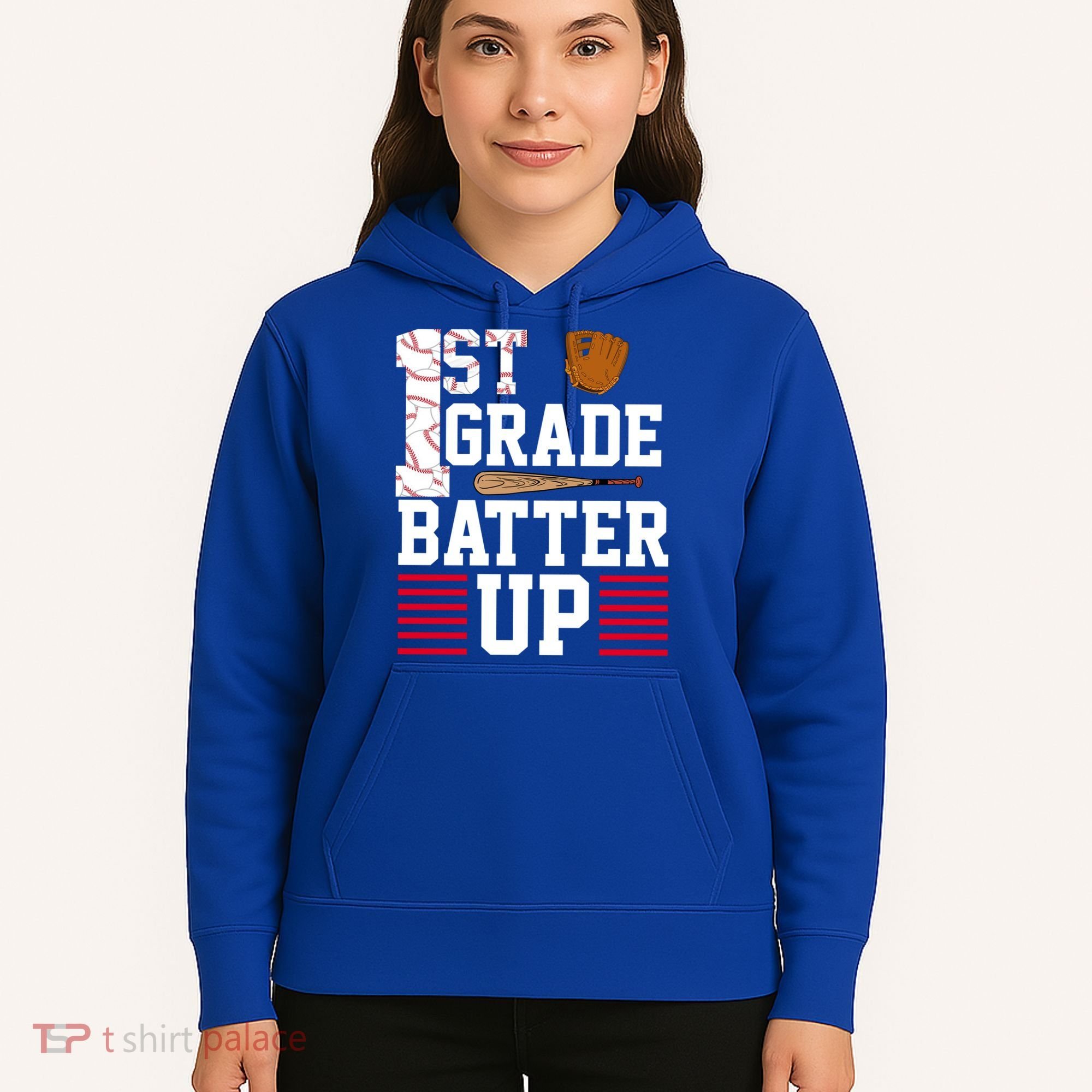 1st Grade Batter Up Hoodie