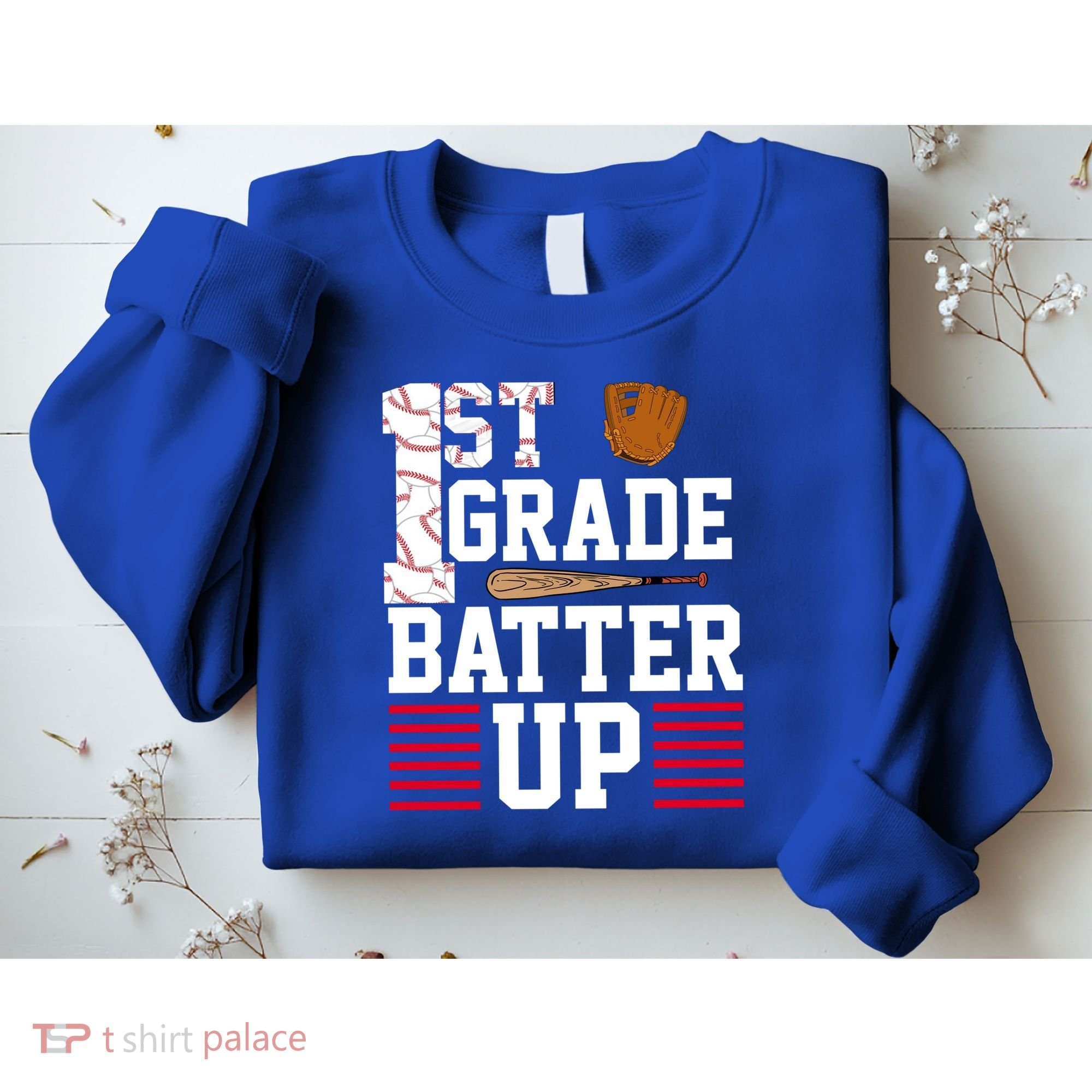 1st Grade Batter Up Sweatshirt