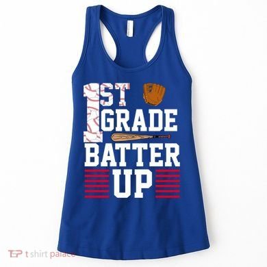 1st Grade Batter Up Women's Tank Top