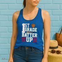 1st Grade Batter Up Women's Tank Top thumb 2