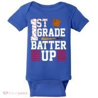 1st Grade Batter Up Baby Bodysuit thumb 0