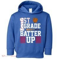 1st Grade Batter Up Toddler Hoodie thumb 0
