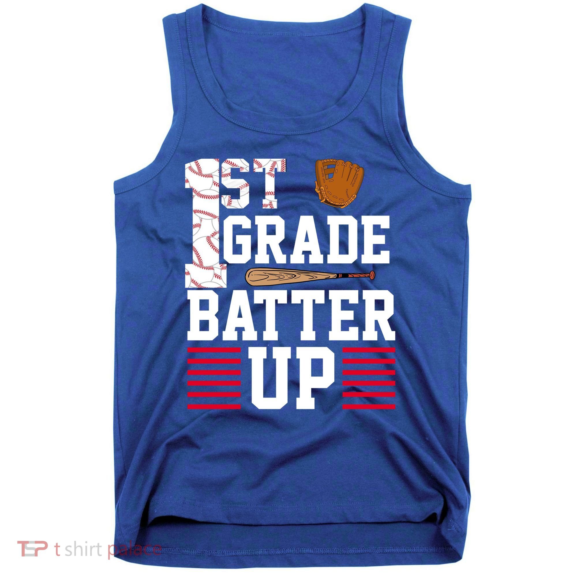 1st Grade Batter Up Tank Top