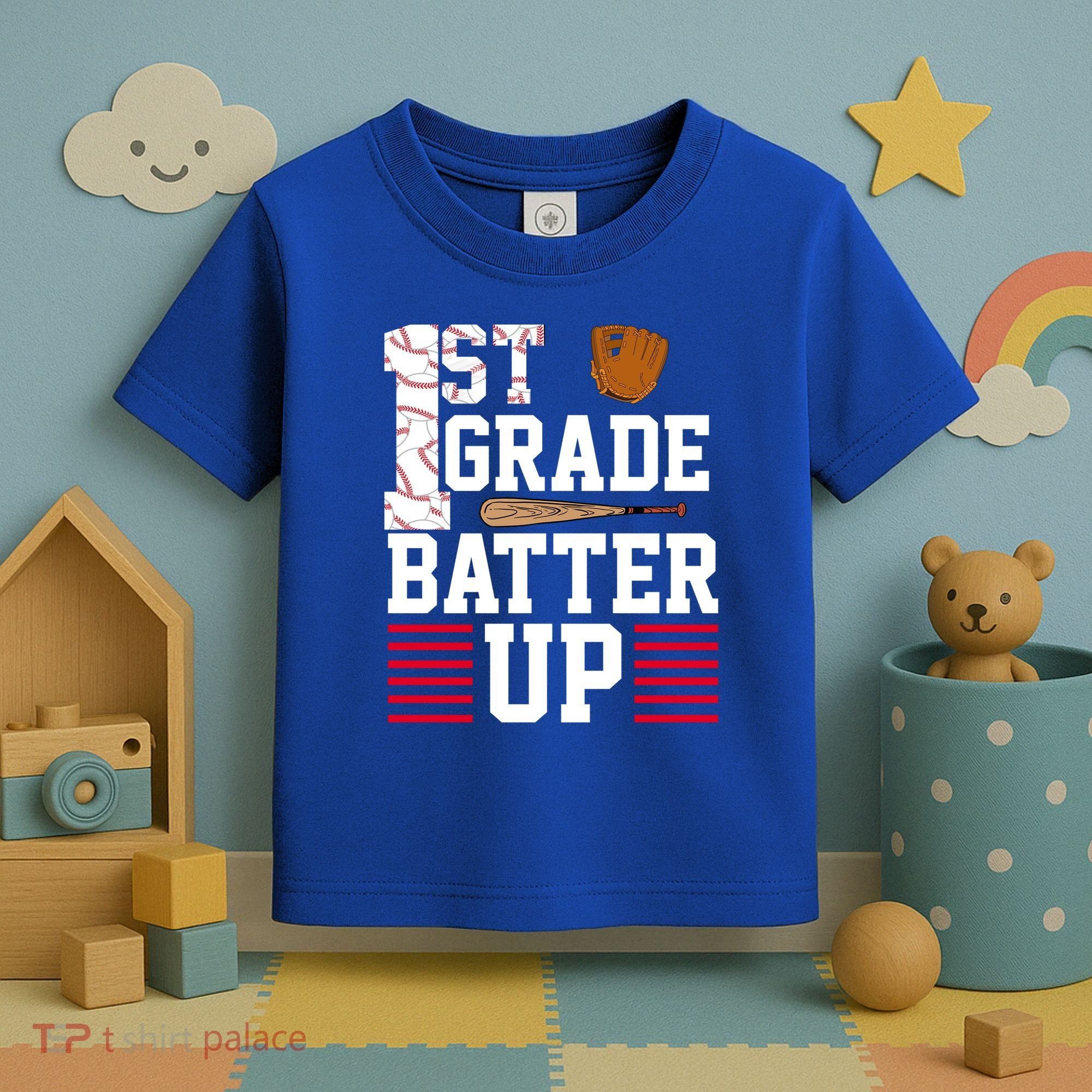 1st Grade Batter Up Toddler T-Shirt