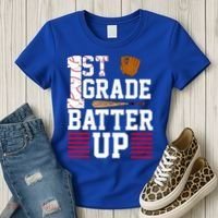 1st Grade Batter Up Women's T-Shirt thumb 3