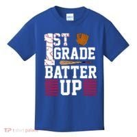 1st Grade Batter Up Kids T-Shirt thumb 0