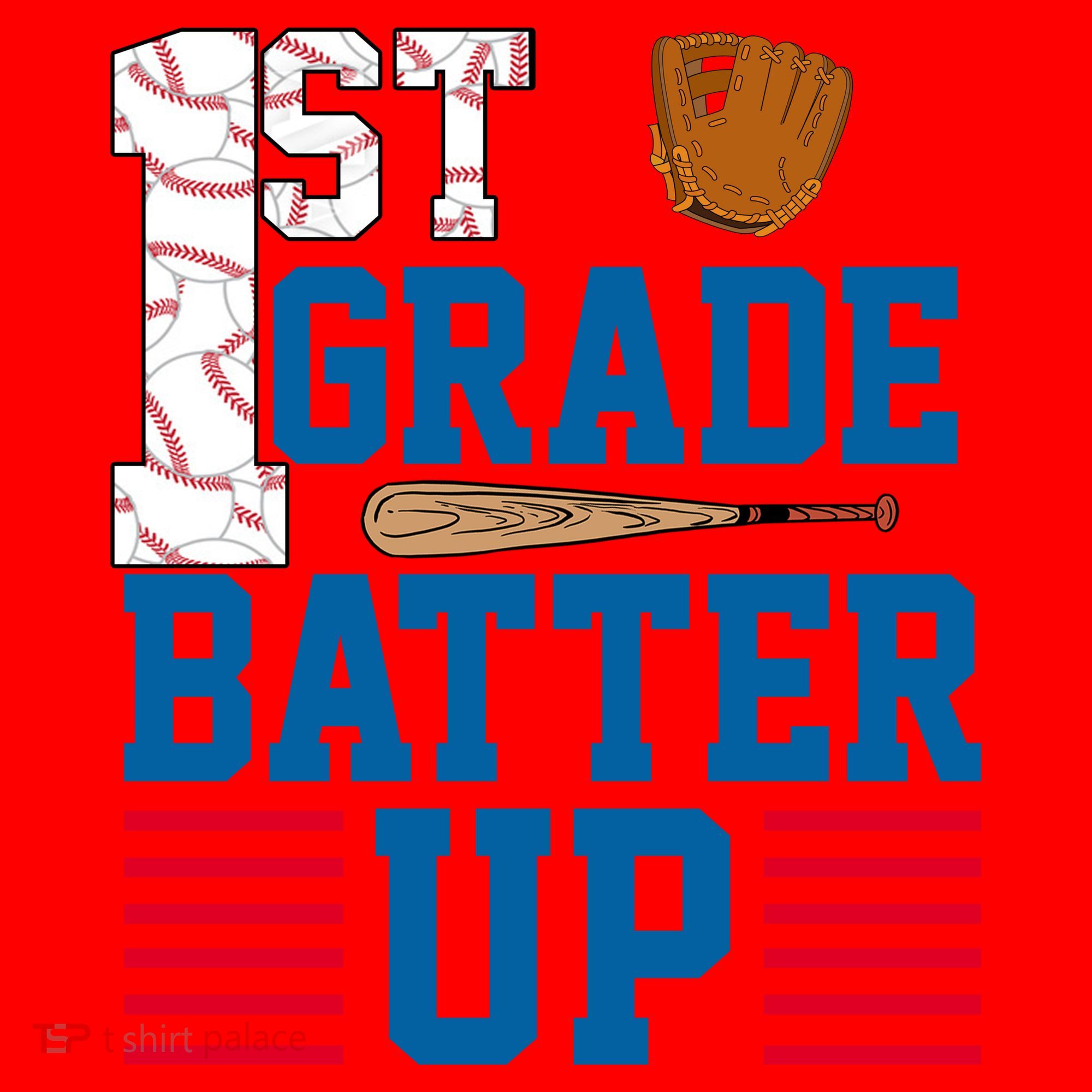 1st Grade Batter Up Santa Hat