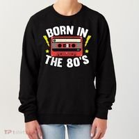 1980 Generation Cassette Retro Party Costume 80S Bro 80S Women's Sweatshirt thumb 0