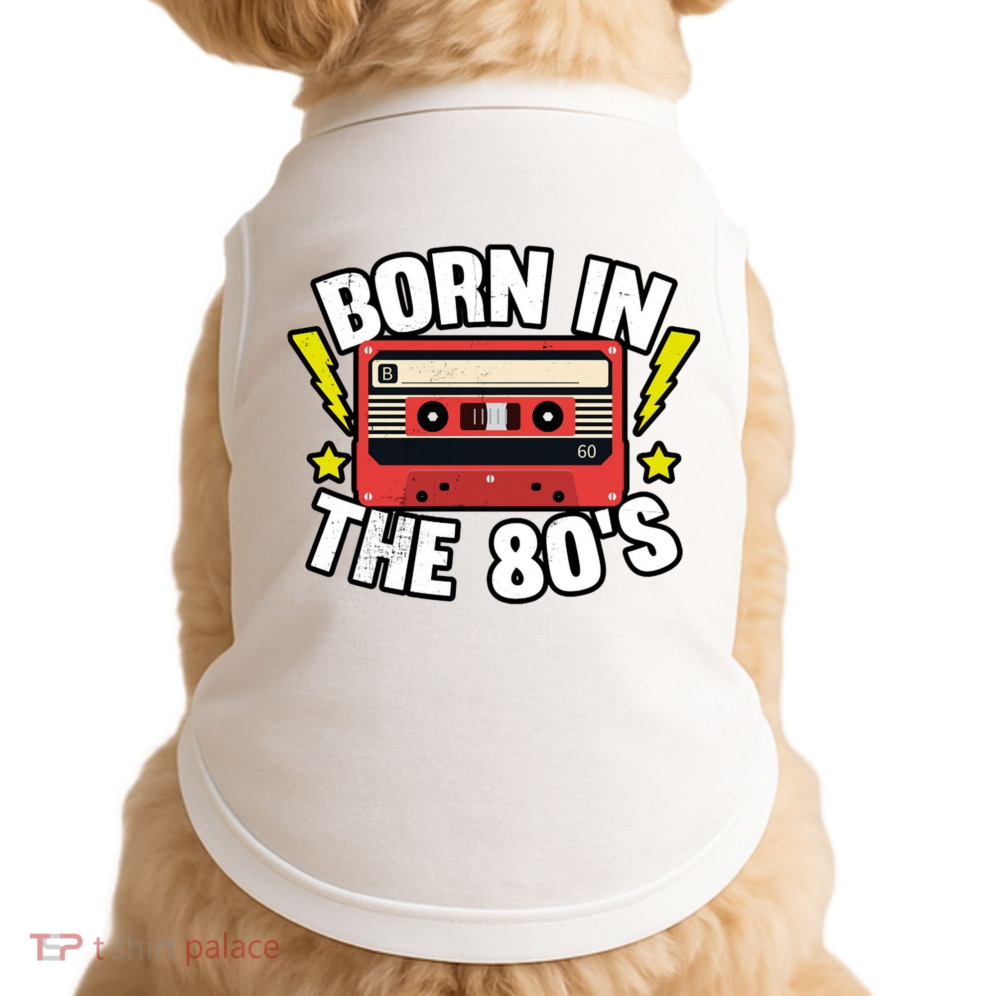 1980 Generation Cassette Retro Party Costume 80S Bro 80S Doggie Tank