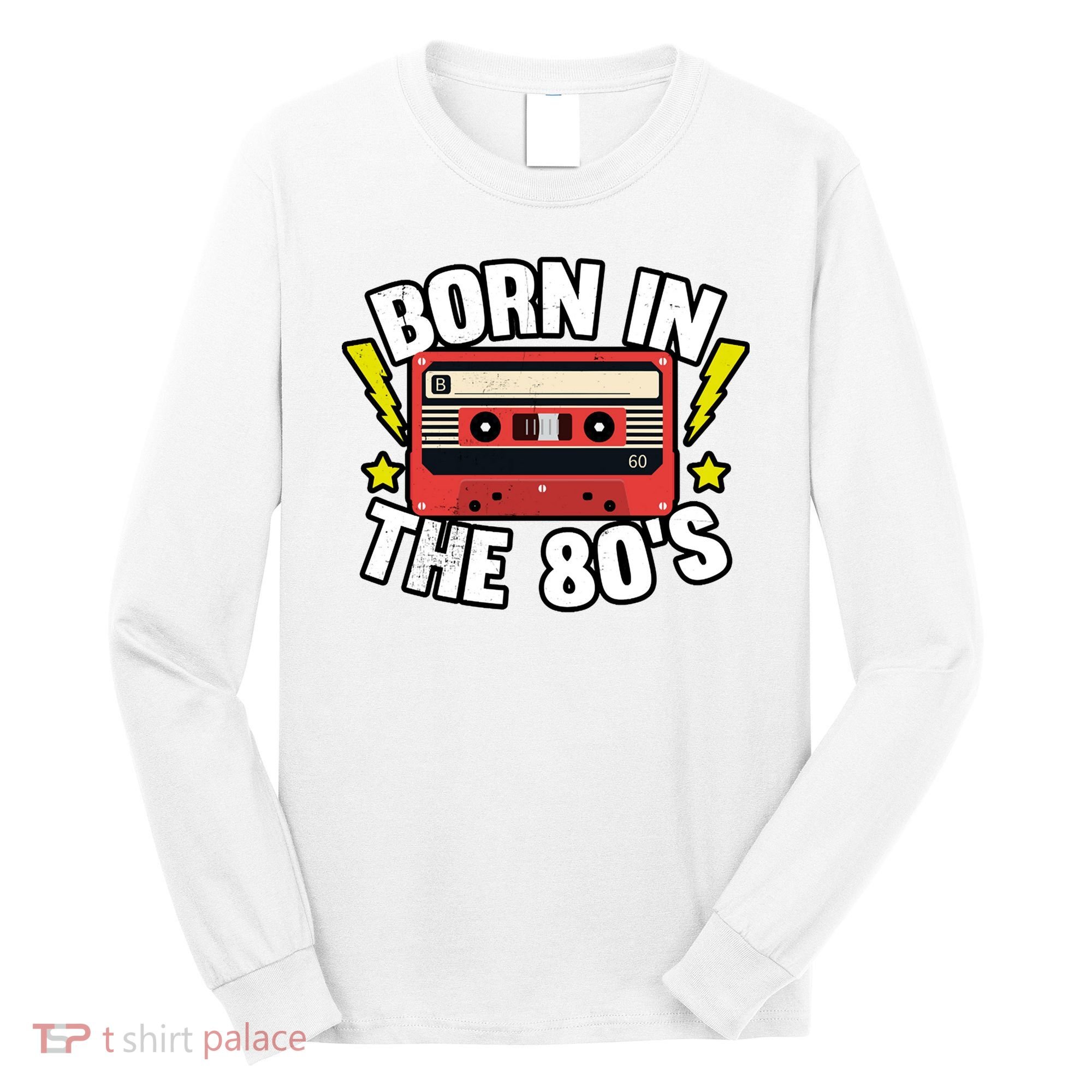 1980 Generation Cassette Retro Party Costume 80S Bro 80S Long Sleeve Shirt