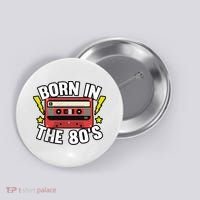 1980 Generation Cassette Retro Party Costume 80S Bro 80S Button thumb 0