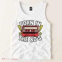 1980 Generation Cassette Retro Party Costume 80S Bro 80S Tank Top thumb 2