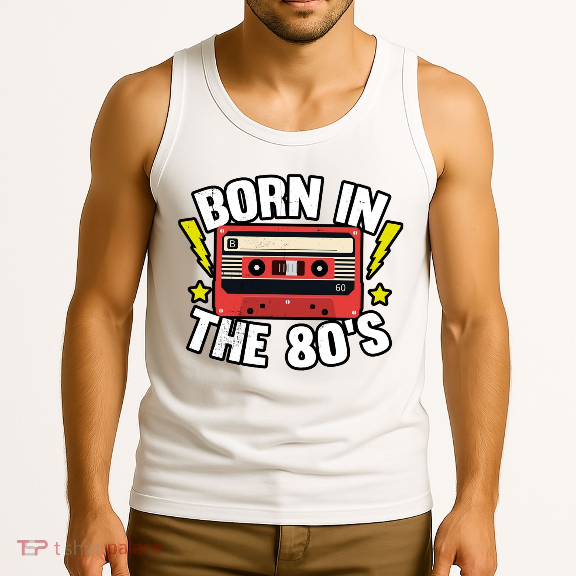 1980 Generation Cassette Retro Party Costume 80S Bro 80S Tank Top