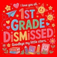 1st Grade Class Dismissed Last Day Of School Teachers Santa Hat thumb 1