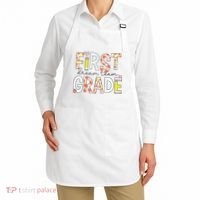 1st Grade Dream Team Teacher Happy First Day Of School Apron thumb 2
