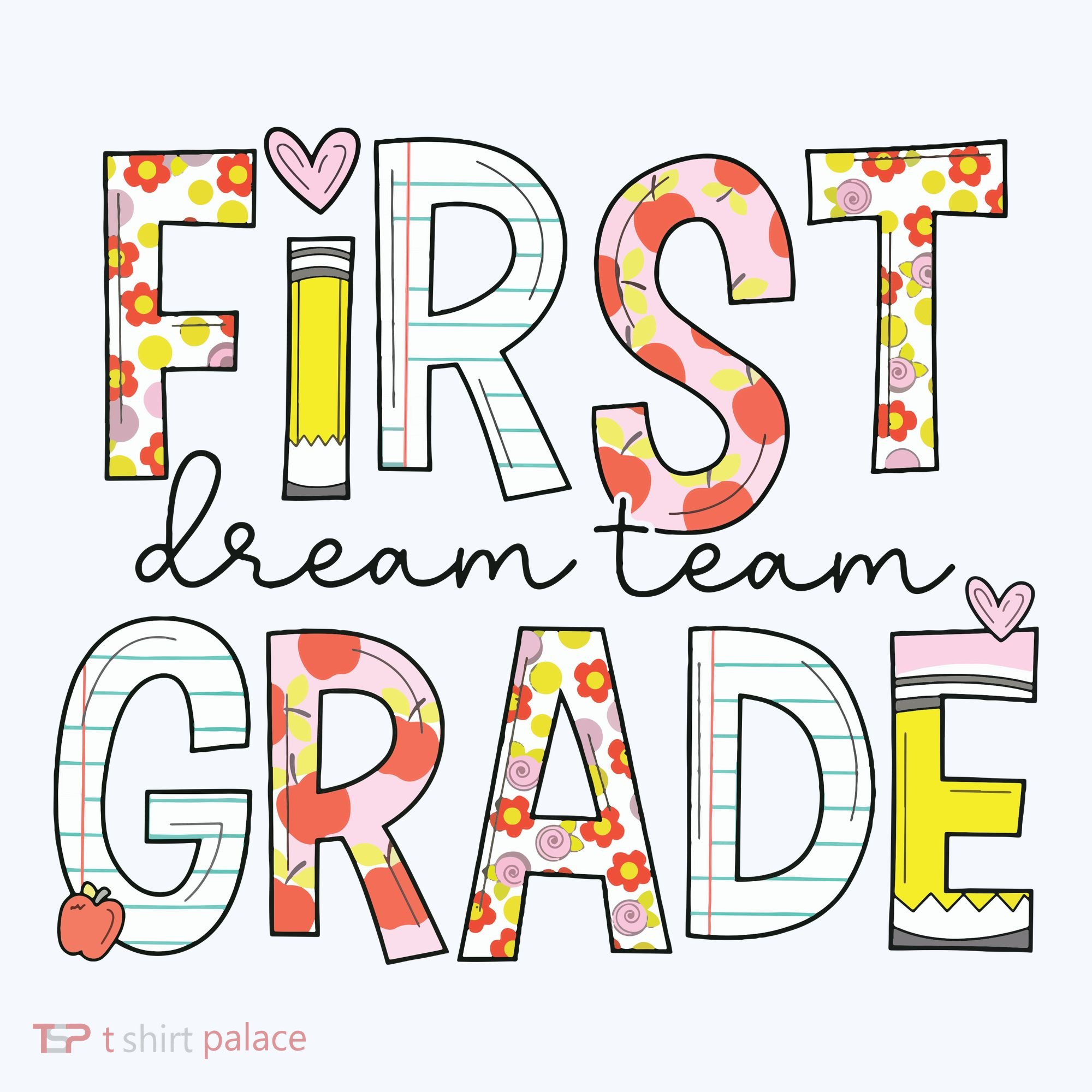1st Grade Dream Team Teacher Happy First Day Of School Apron