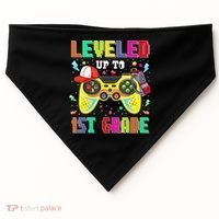 1St Grade Gamer First Day Of First Grade Back To School USA-Made Doggie Bandana thumb 0