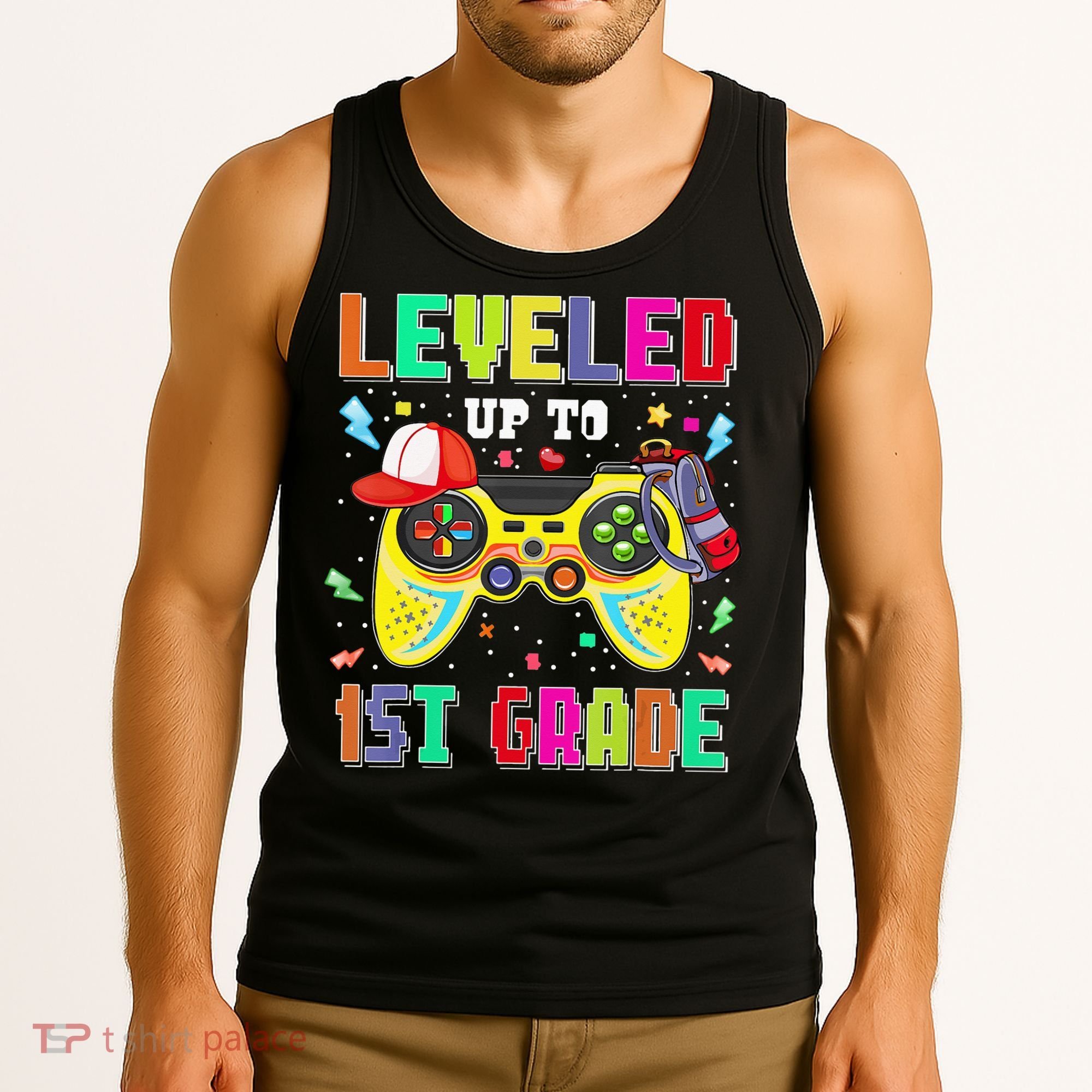 1St Grade Gamer First Day Of First Grade Back To School Tank Top