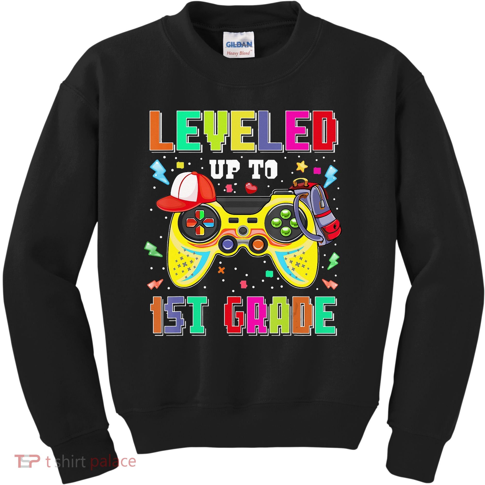 1St Grade Gamer First Day Of First Grade Back To School Kids Sweatshirt