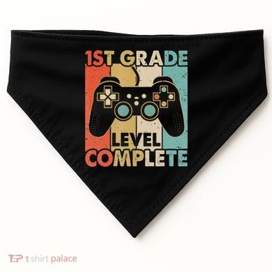 1St Grade Graduation Level Complete Video Games USA-Made Doggie Bandana