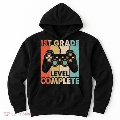 1St Grade Graduation Level Complete Video Games Hoodie