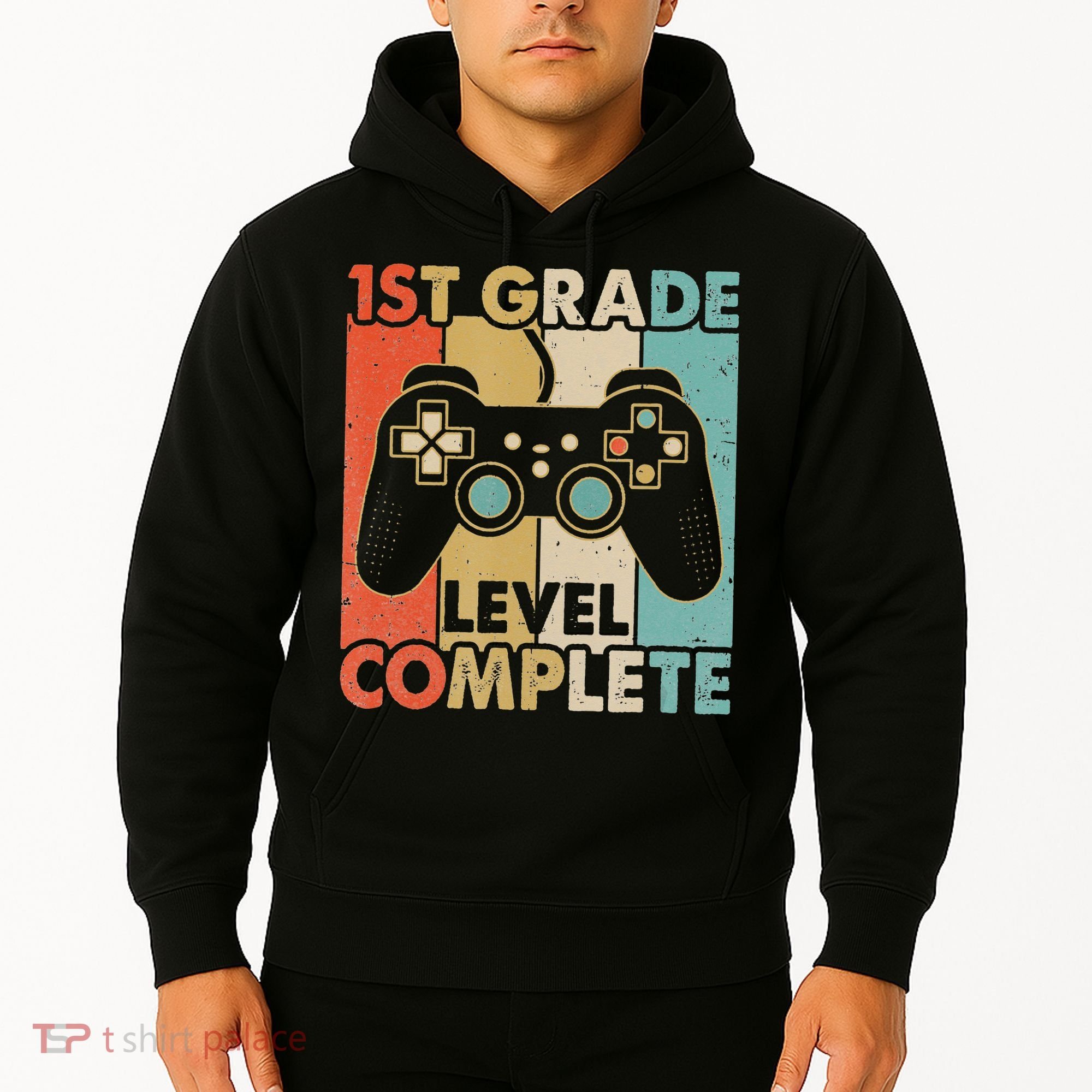 1St Grade Graduation Level Complete Video Games Hoodie