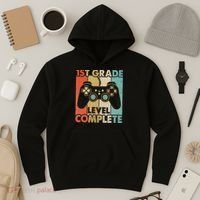 1St Grade Graduation Level Complete Video Games Hoodie thumb 3