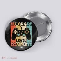 1St Grade Graduation Level Complete Video Games Button thumb 0