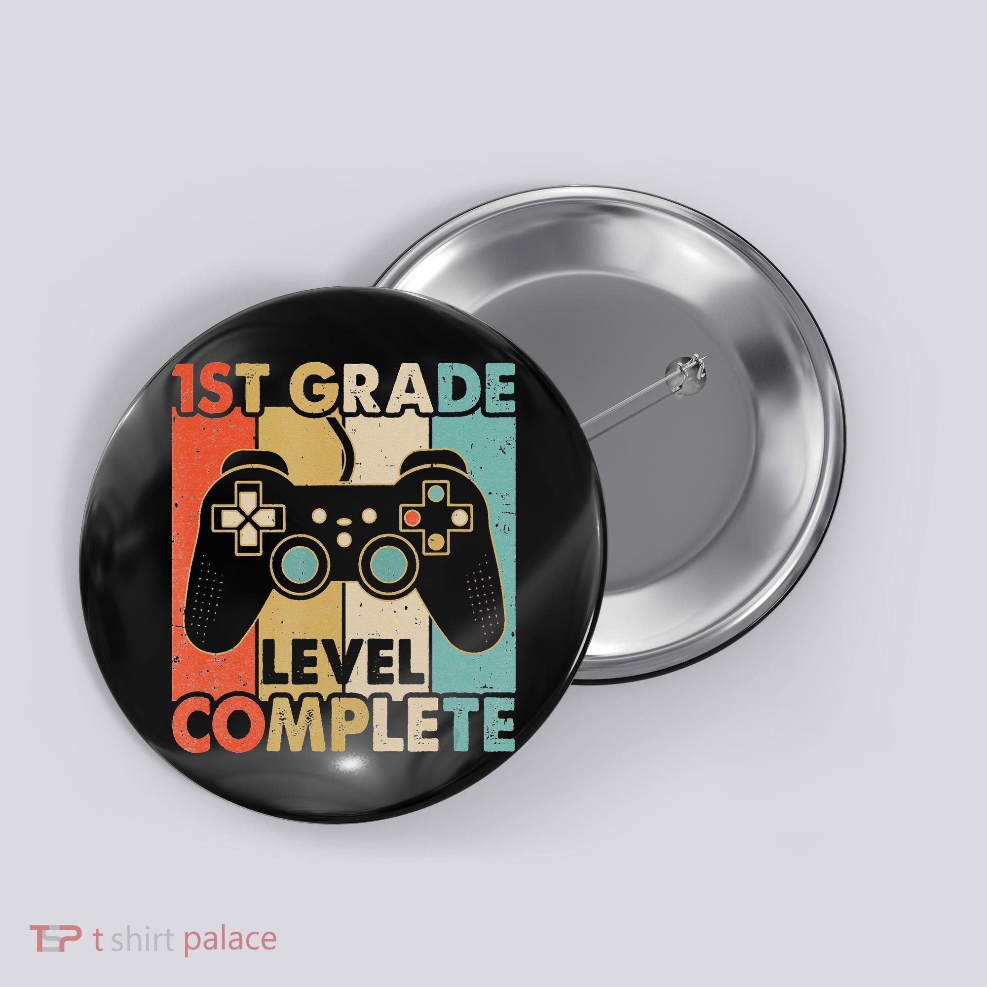 1St Grade Graduation Level Complete Video Games Button