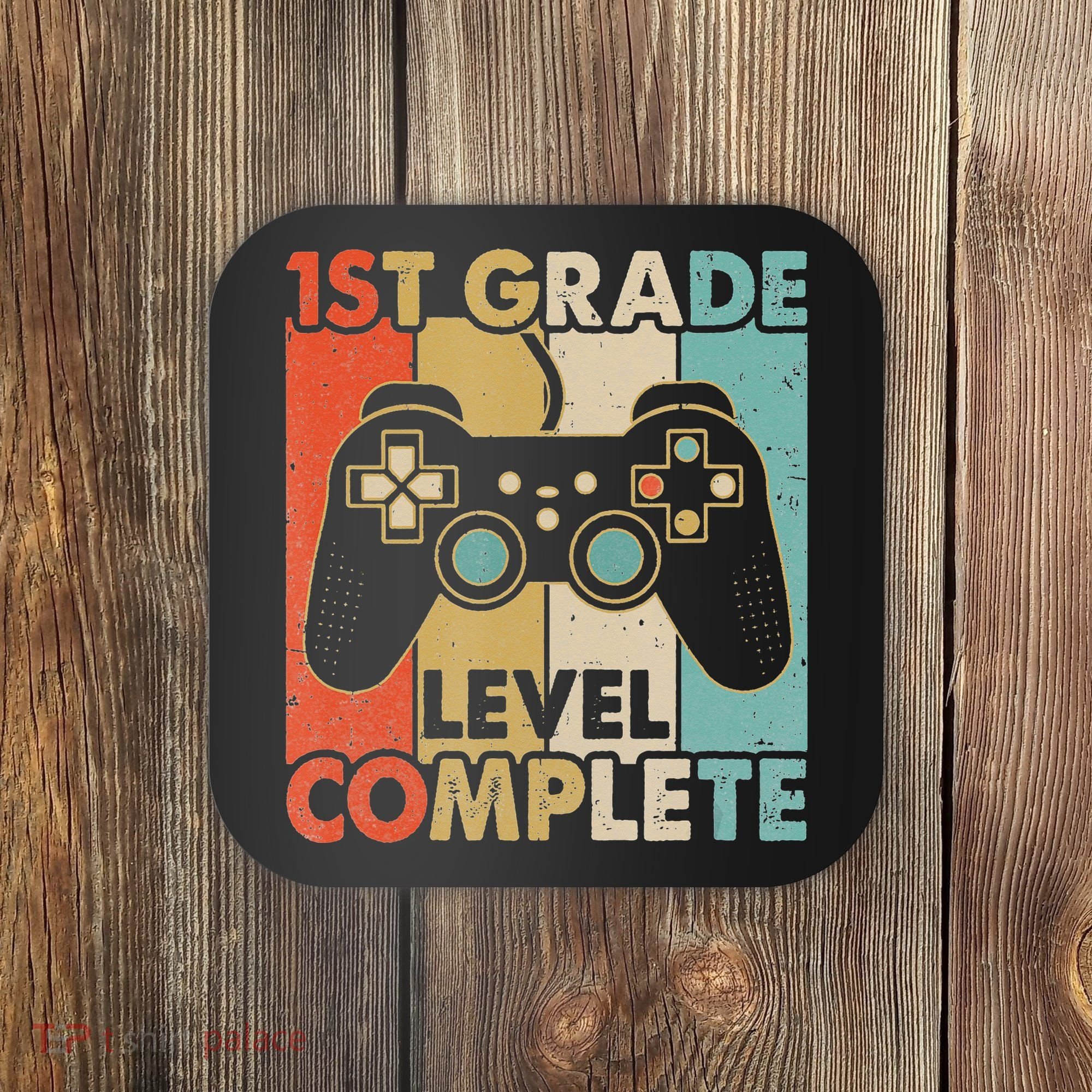 1St Grade Graduation Level Complete Video Games Coaster