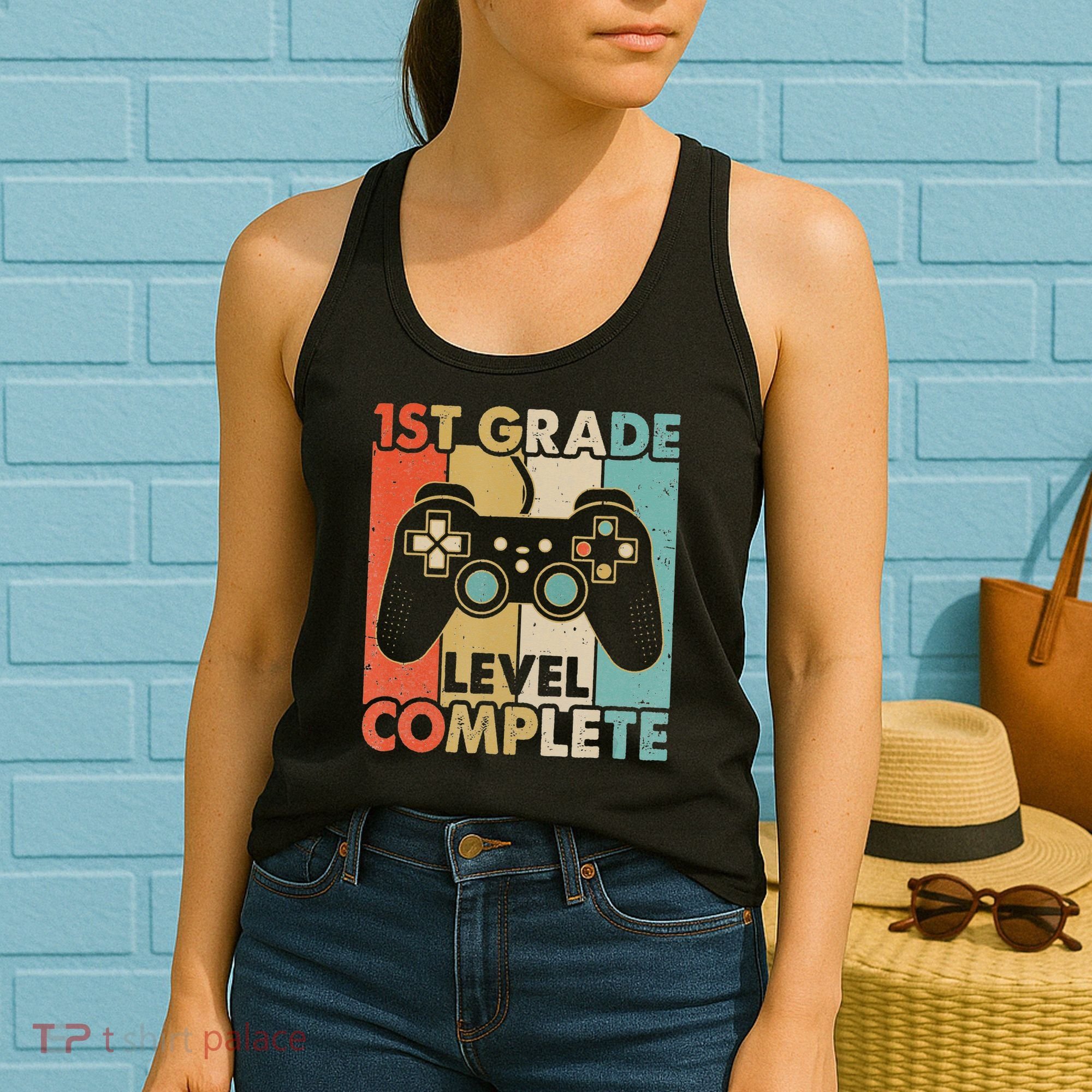 1St Grade Graduation Level Complete Video Games Women's Tank Top