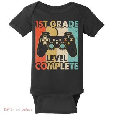 1St Grade Graduation Level Complete Video Games Baby Bodysuit