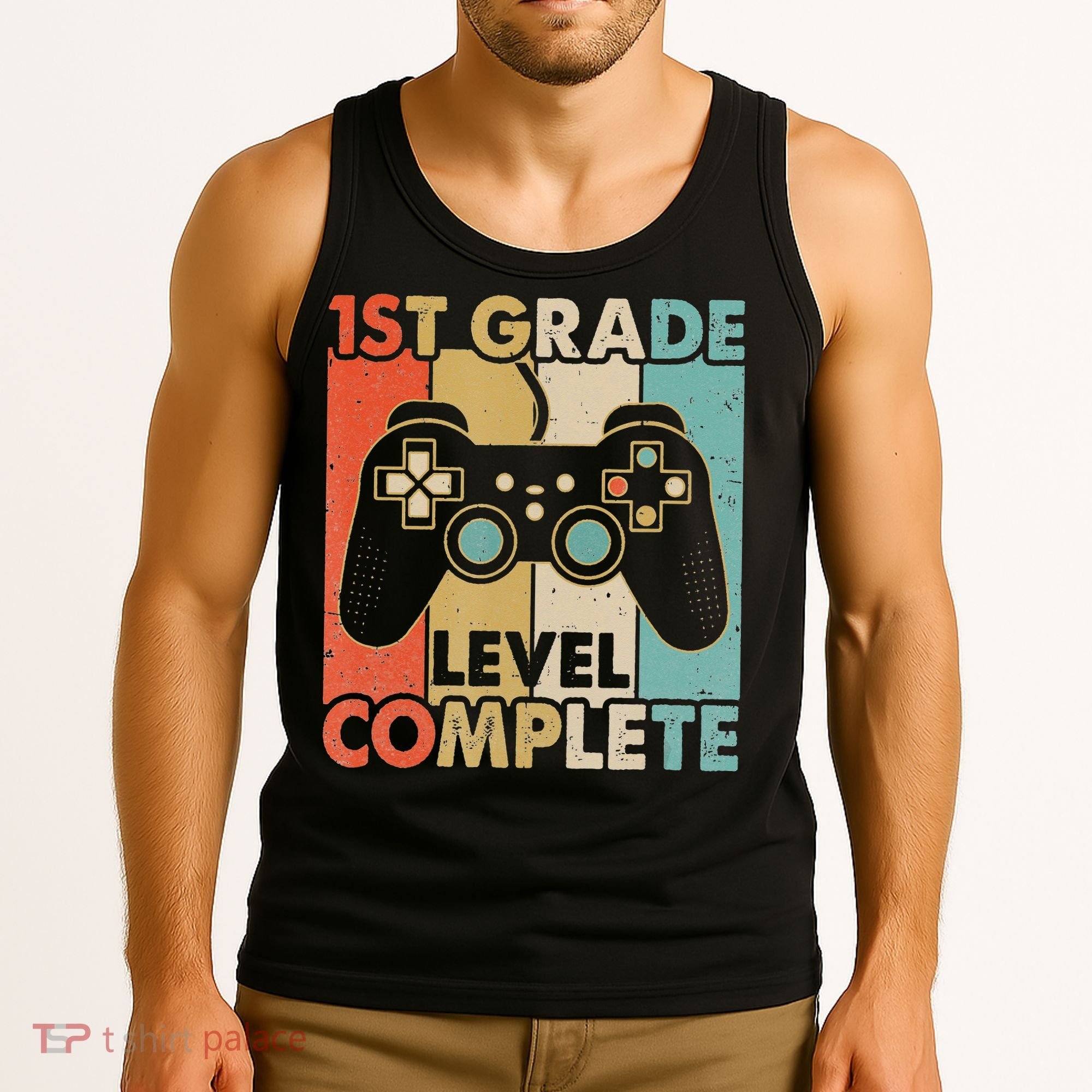 1St Grade Graduation Level Complete Video Games Tank Top