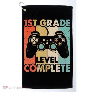 1St Grade Graduation Level Complete Video Games Golf Towel