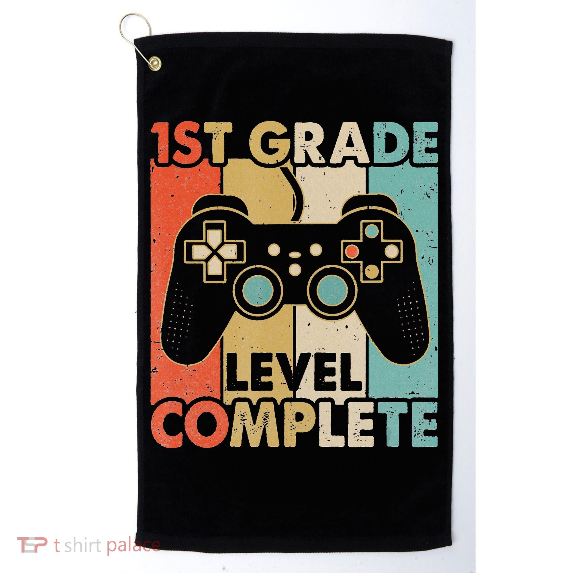 1St Grade Graduation Level Complete Video Games Golf Towel