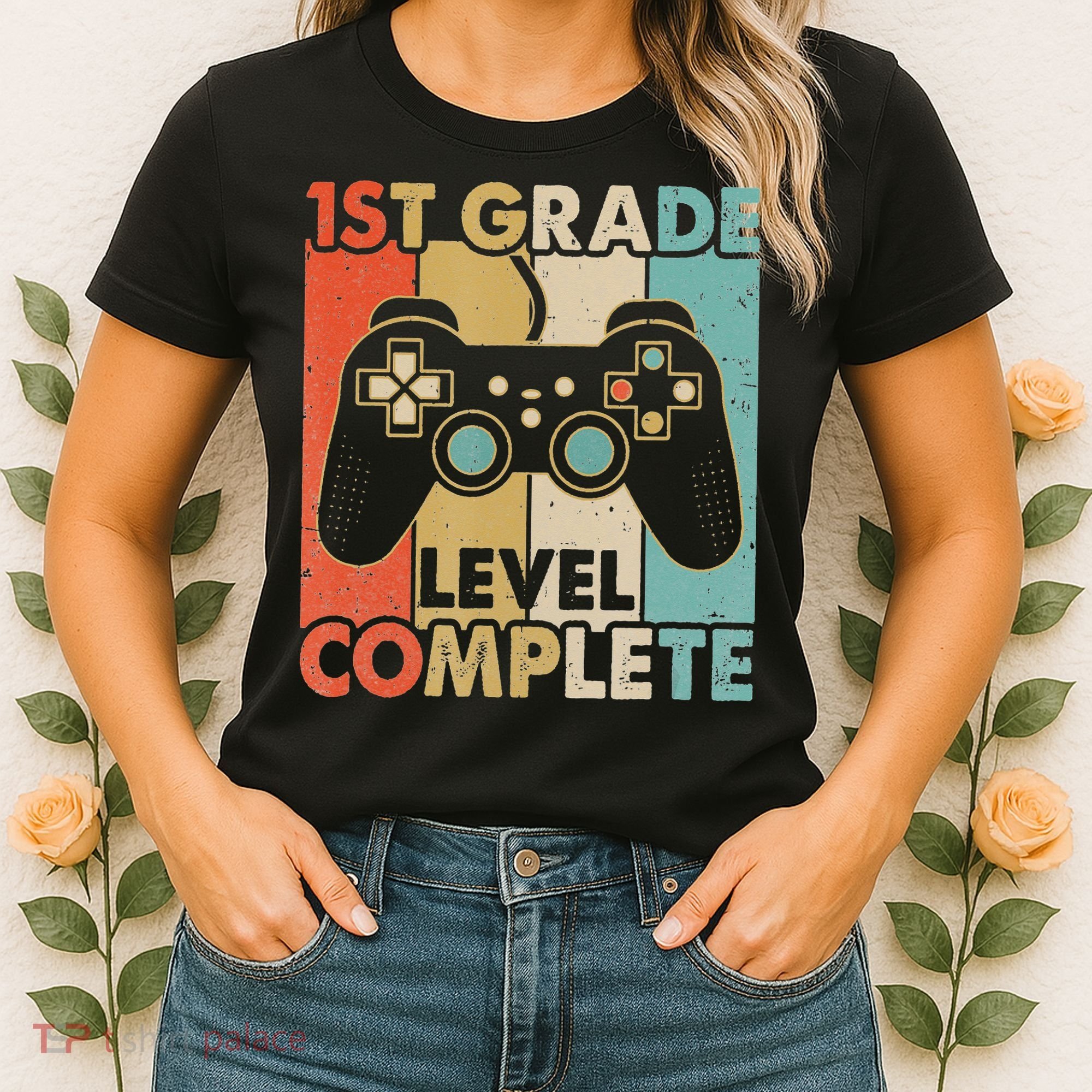 1St Grade Graduation Level Complete Video Games Women's T-Shirt