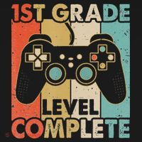 1St Grade Graduation Level Complete Video Games Kids Sweatshirt thumb 2