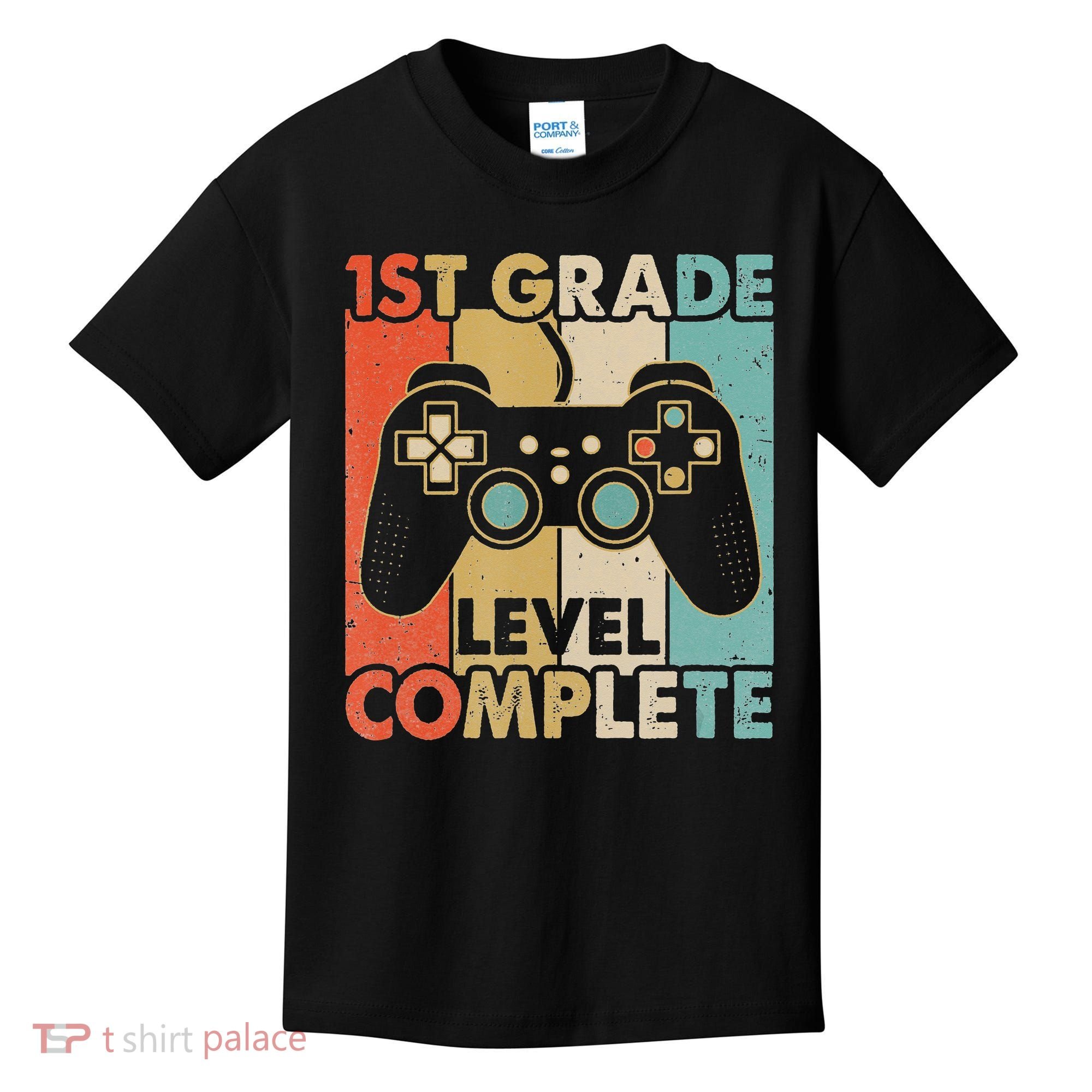 1St Grade Graduation Level Complete Video Games Kids T-Shirt