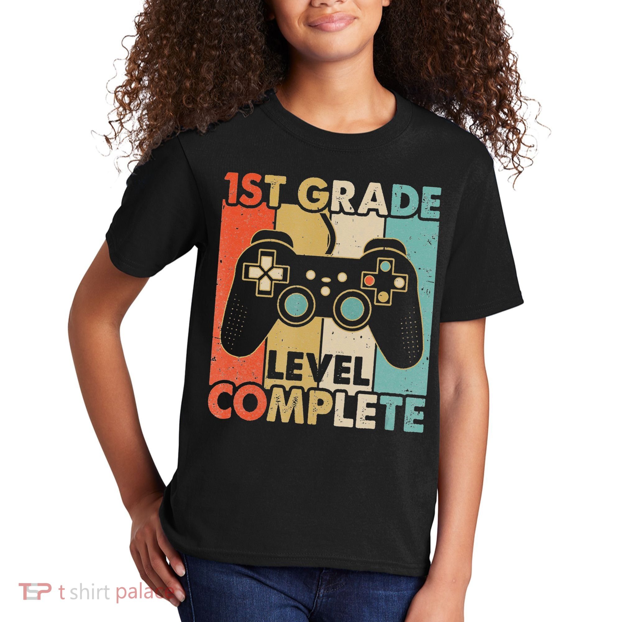 1St Grade Graduation Level Complete Video Games Kids T-Shirt