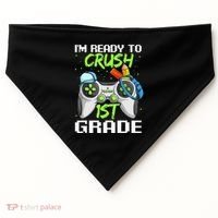 1St Grade Gamer  Ready To Crush First Grade USA-Made Doggie Bandana thumb 0