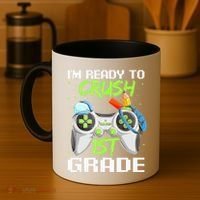 1St Grade Gamer  Ready To Crush First Grade Coffee Mug thumb 4