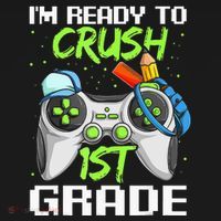 1St Grade Gamer  Ready To Crush First Grade Women's Hoodie thumb 2