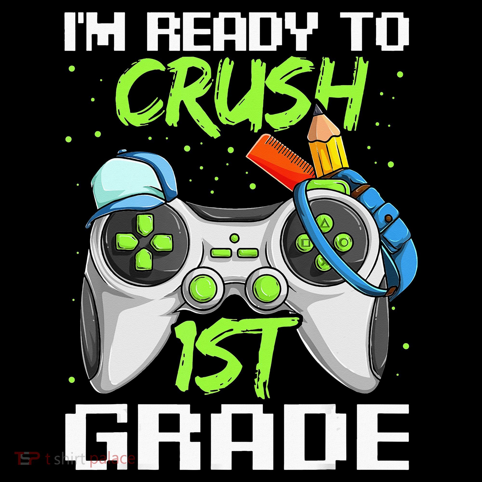 1St Grade Gamer  Ready To Crush First Grade Women's Hoodie